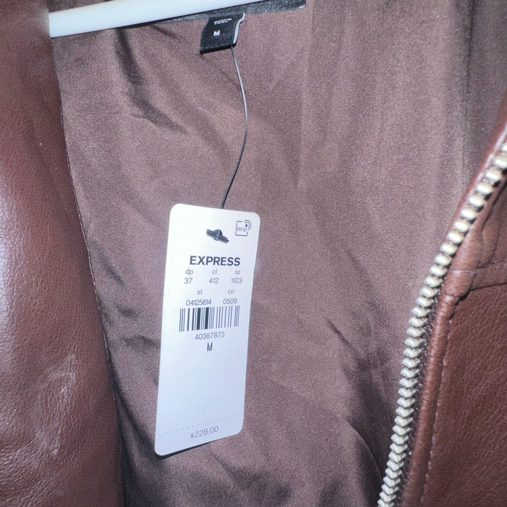 Express Chocolate Leather Jacket